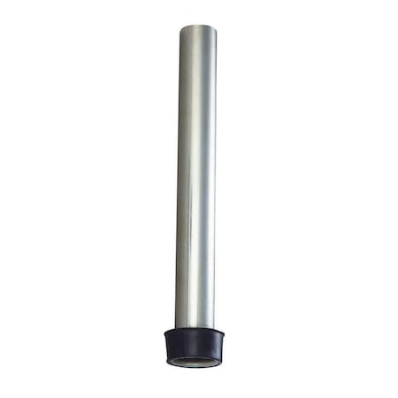 Overflow Tube, 7, Fit 2 Drain, Chrome Plated Brass